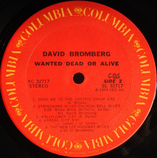 David Bromberg - Wanted Dead Or Alive - LP
