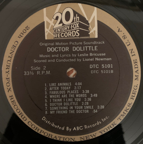 Leslie Bricusse - Doctor Dolittle Original Motion Picture Soundtrack - LP