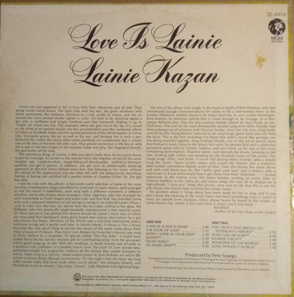 Lainie Kazan - Love Is Lainie - LP