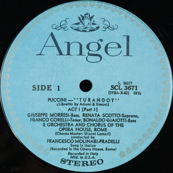 Puccini*, Birgit Nilsson, Franco Corelli, Renata Scotto, Rome Opera Chorus* And Orchestra*, Francesco Molinari-Pradelli - Turandot - LP