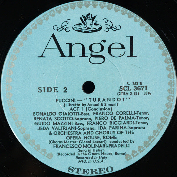 Puccini*, Birgit Nilsson, Franco Corelli, Renata Scotto, Rome Opera Chorus* And Orchestra*, Francesco Molinari-Pradelli - Turandot - LP