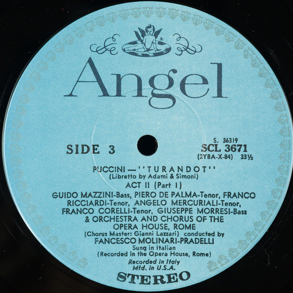 Puccini*, Birgit Nilsson, Franco Corelli, Renata Scotto, Rome Opera Chorus* And Orchestra*, Francesco Molinari-Pradelli - Turandot - LP