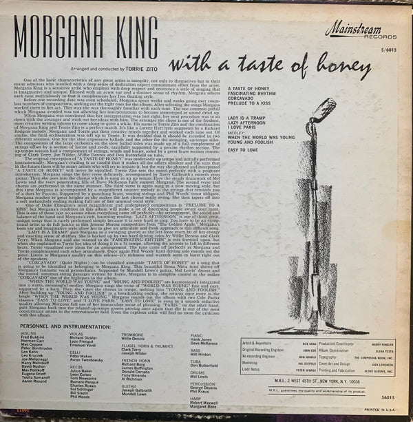 Morgana King - With A Taste Of Honey - LP