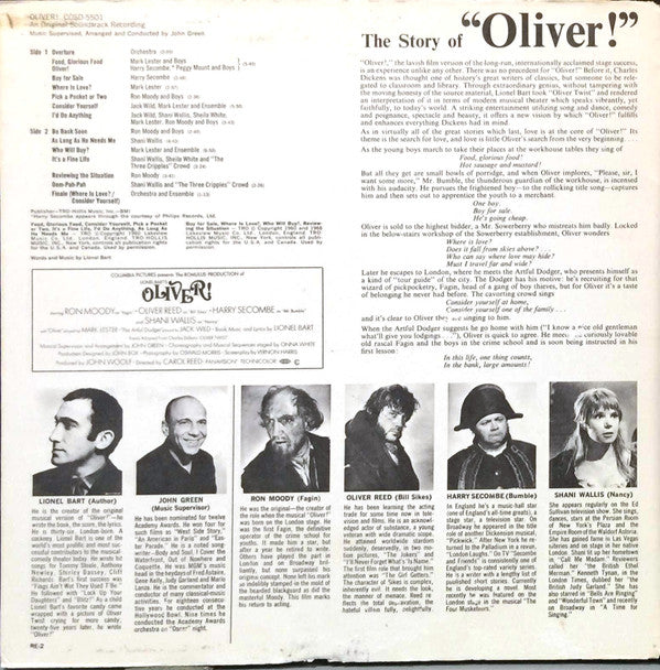 Lionel Bart - Oliver! An Original Soundtrack Recording - LP