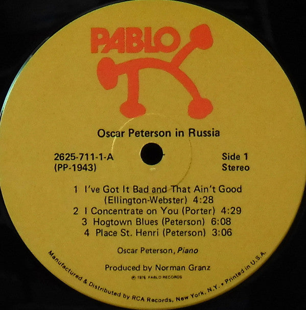 Oscar Peterson - Oscar Peterson In Russia - LP