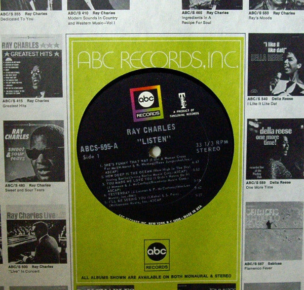 Ray Charles - Invites You To Listen - LP