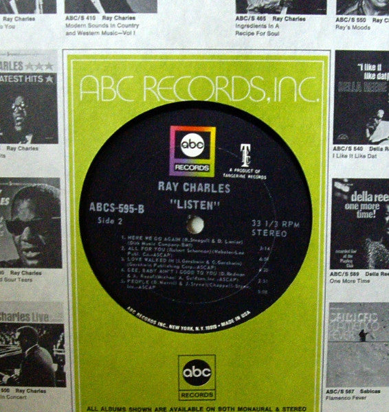 Ray Charles - Invites You To Listen - LP