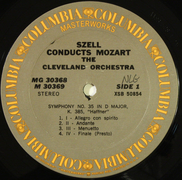 George Szell Conducts The Cleveland Orchestra, Mozart* - Szell Conducts Mozart - LP