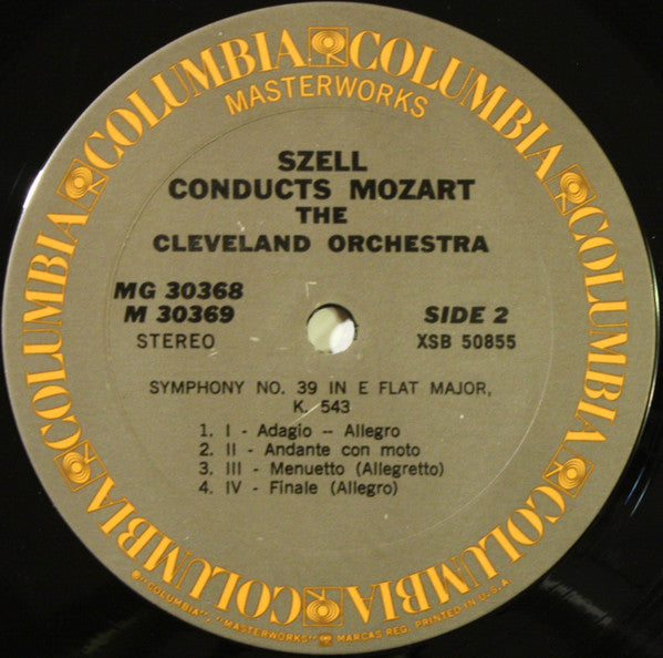George Szell Conducts The Cleveland Orchestra, Mozart* - Szell Conducts Mozart - LP