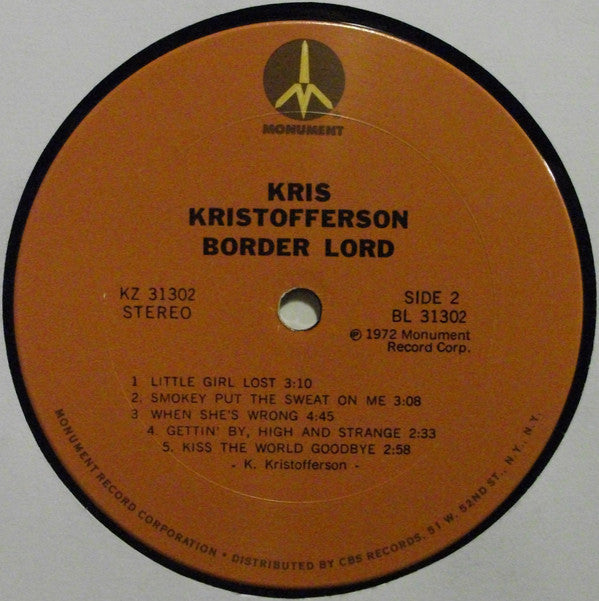 Kris Kristofferson - Border Lord - LP