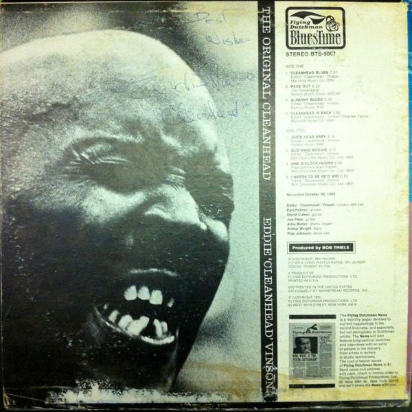 Eddie "Cleanhead" Vinson - The Original Cleanhead - LP