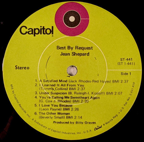 Jean Shepard - Best By Request - LP