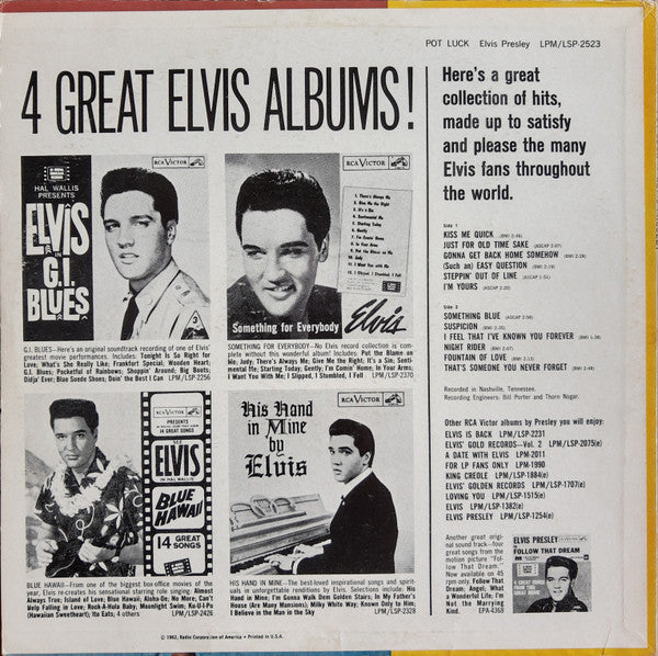 Elvis Presley - Pot Luck - LP