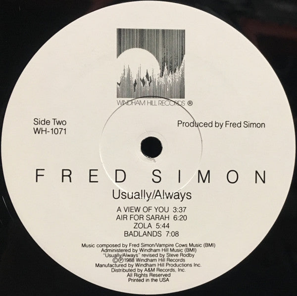 Fred Simon (3) - Usually / Always - LP