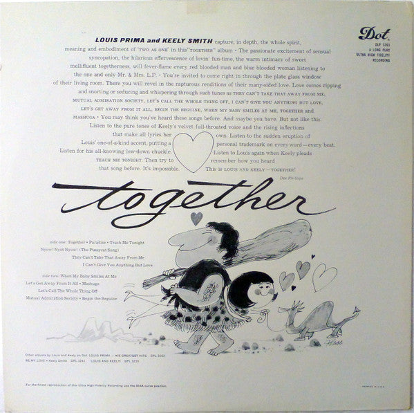 Louis Prima And Keely Smith* - Together - LP