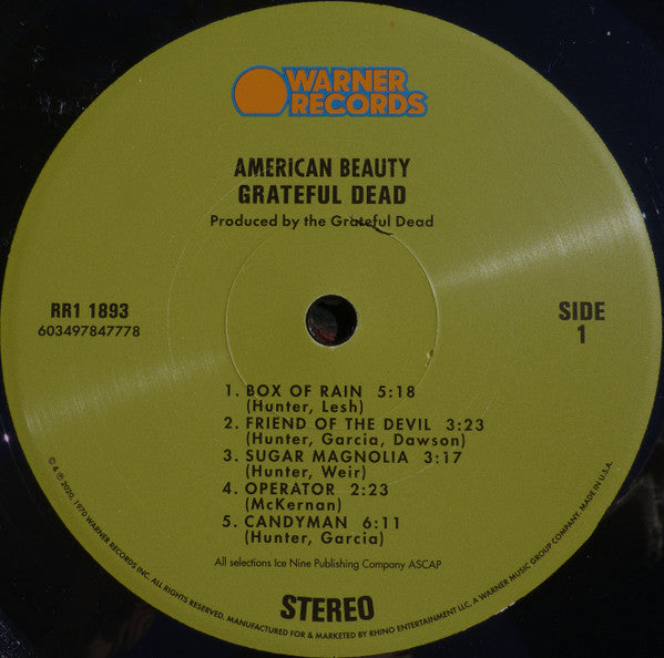 Grateful Dead* - American Beauty - LP