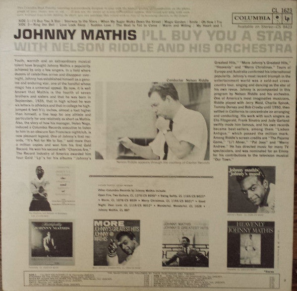 Johnny Mathis With Nelson Riddle And His Orchestra - I'll Buy You A Star - LP