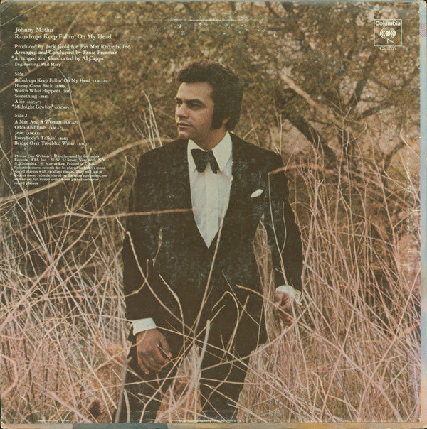Johnny Mathis - Raindrops Keep Fallin' On My Head - LP