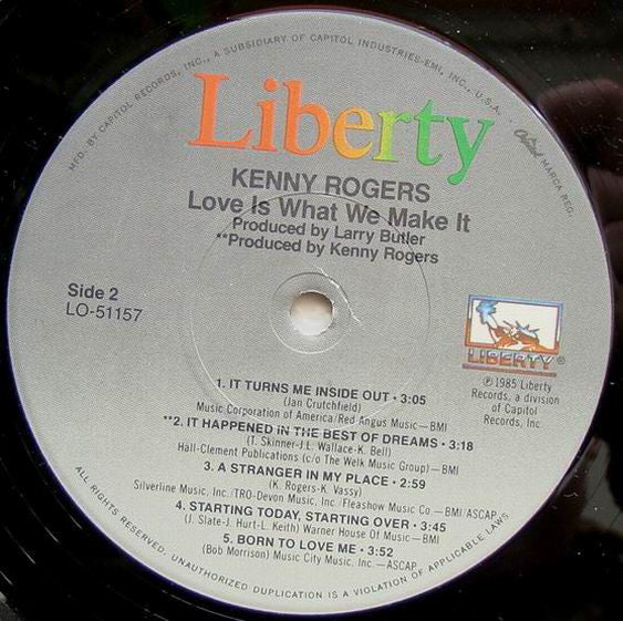 Kenny Rogers - Love Is What We Make It - LP