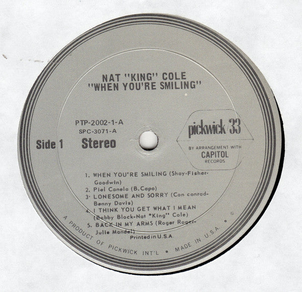 Nat King Cole - The Beautiful Moods Of Nat King Cole - LP