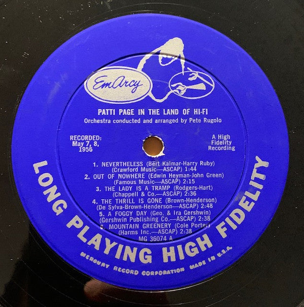 Patti Page - In The Land Of Hi-Fi - LP
