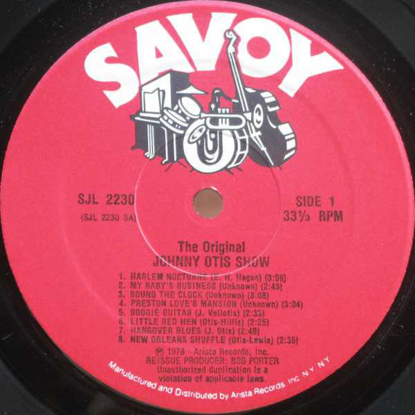 The Johnny Otis Show - The Original Johnny Otis Show - LP