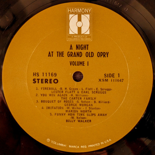 Various - A Night At The Grand Old Opry Volume 1 - LP