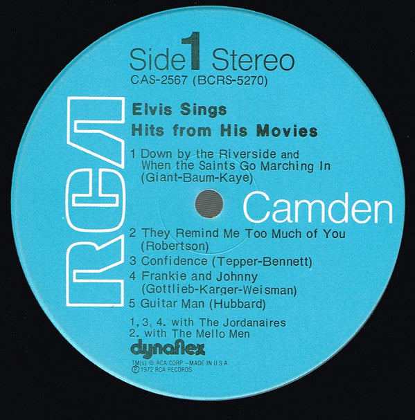 Elvis* - Sings Hits From His Movies, Volume 1 - LP
