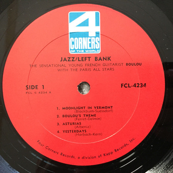 Boulou* With The Paris All Stars* - Jazz / Left Bank - The Sensational Young French Guitarist - LP