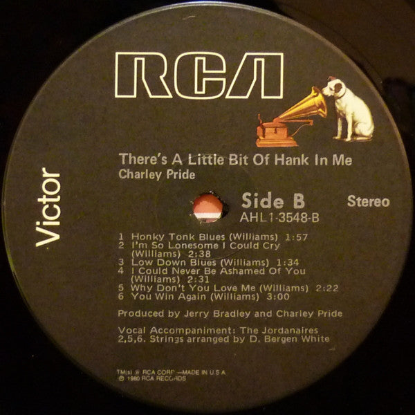 Charley Pride - There's A Little Bit Of Hank In Me - LP