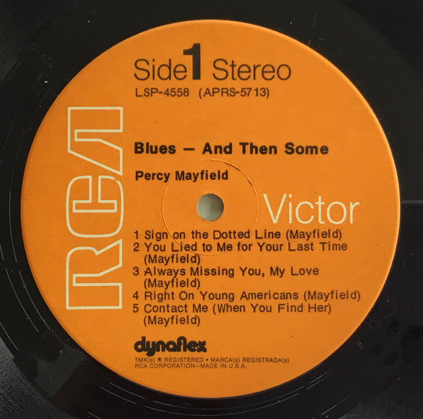 Percy Mayfield - Blues... And Then Some - LP