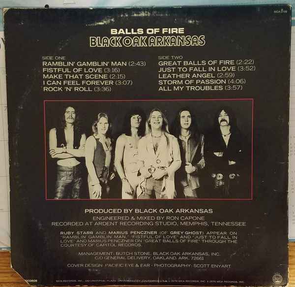 Black Oak Arkansas - Balls Of Fire - LP
