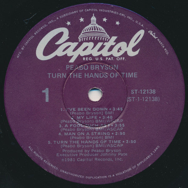 Peabo Bryson - Turn The Hands Of Time - LP