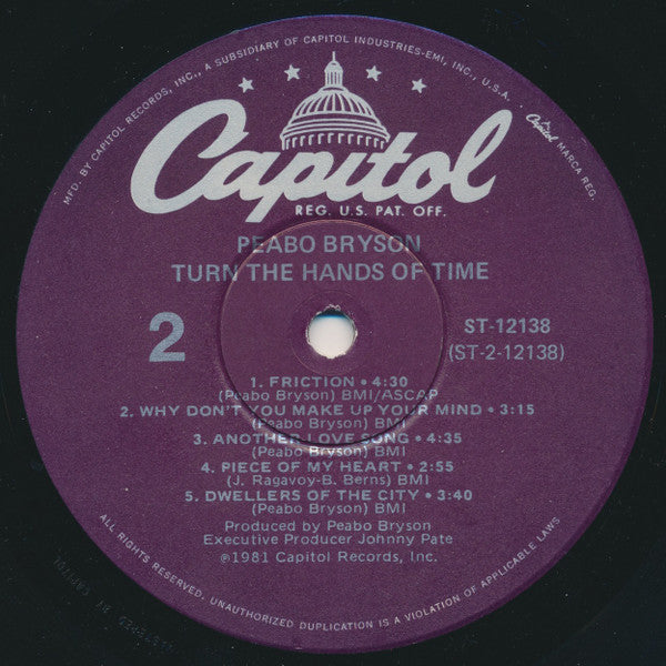 Peabo Bryson - Turn The Hands Of Time - LP