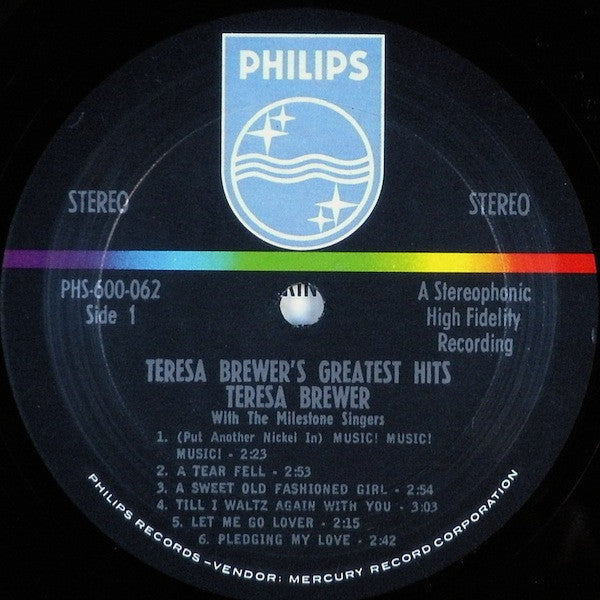 Teresa Brewer - Teresa Brewer's Greatest Hits - LP