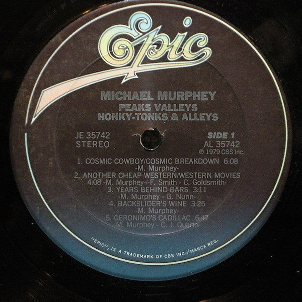 Michael Murphey* - Peaks Valleys Honky-Tonks & Alleys - LP