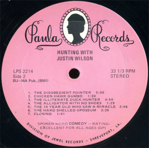 Justin Wilson - Hunting With Justin Wilson - LP