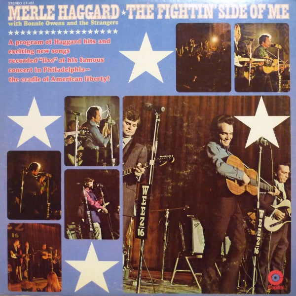 Merle Haggard With Bonnie Owens And The Strangers  - The Fightin' Side Of Me - LP