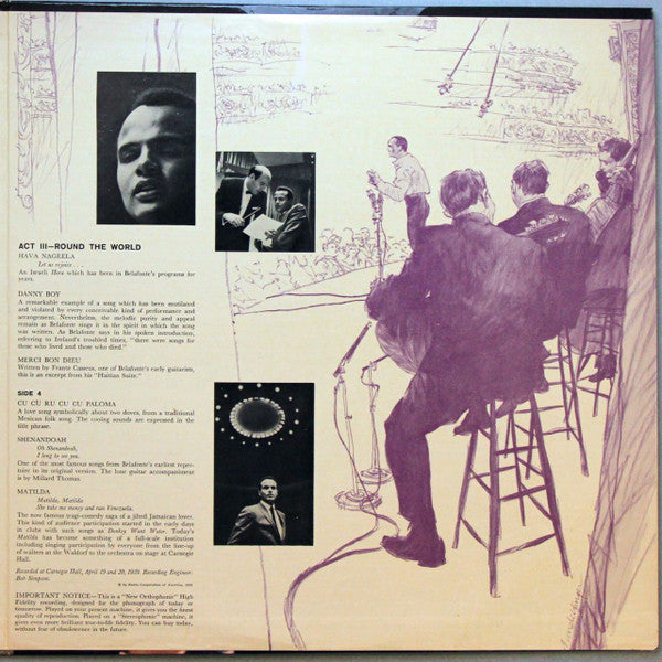 Harry Belafonte - Belafonte At Carnegie Hall (The Complete Concert) - LP