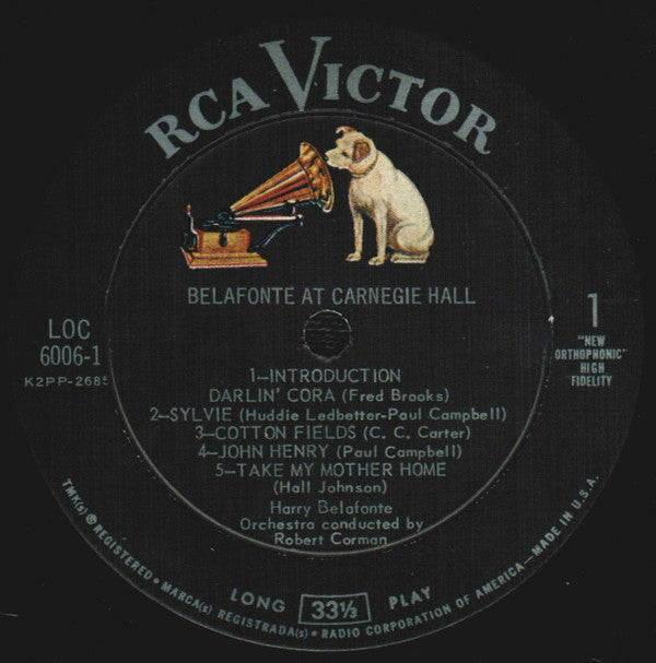 Harry Belafonte - Belafonte At Carnegie Hall (The Complete Concert) - LP