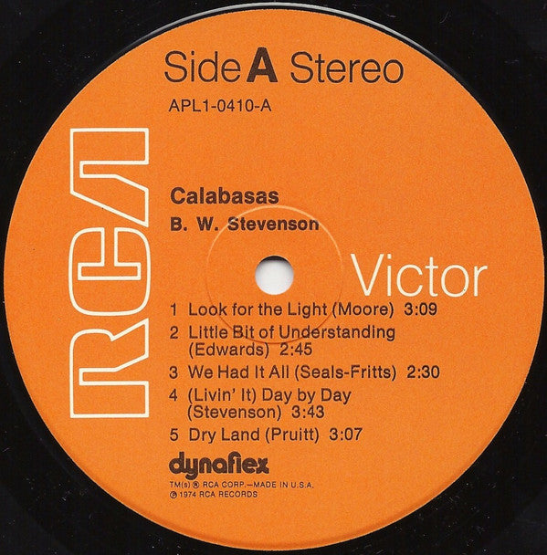 B.W. Stevenson - Calabasas - LP