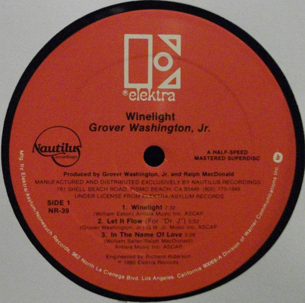 Grover Washington, Jr. - Winelight - LP