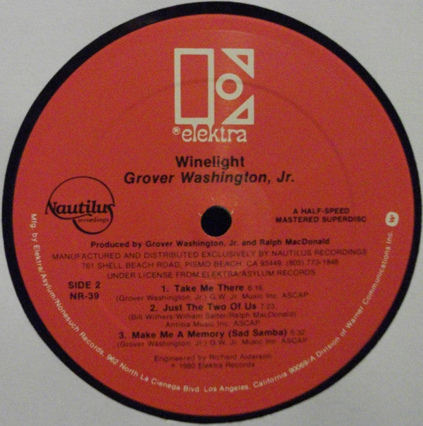 Grover Washington, Jr. - Winelight - LP