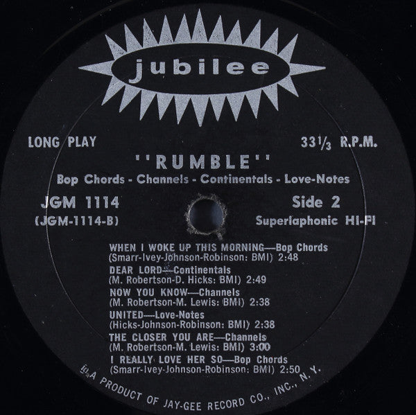 Various - Rumble - LP