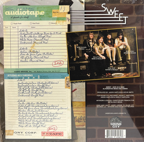Sweet* - Give Us A Wink (Alternative Mixes And Demos) - LP