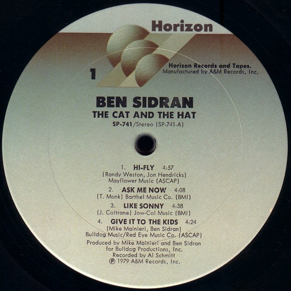 Ben Sidran - The Cat And The Hat - LP