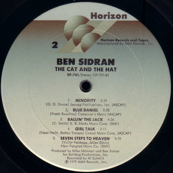 Ben Sidran - The Cat And The Hat - LP