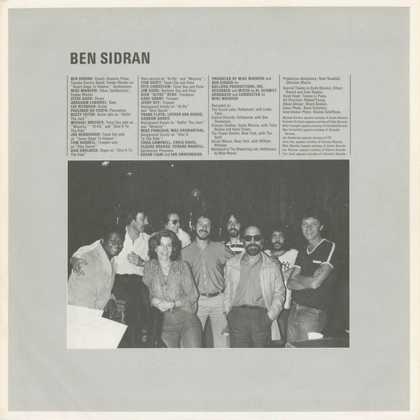 Ben Sidran - The Cat And The Hat - LP