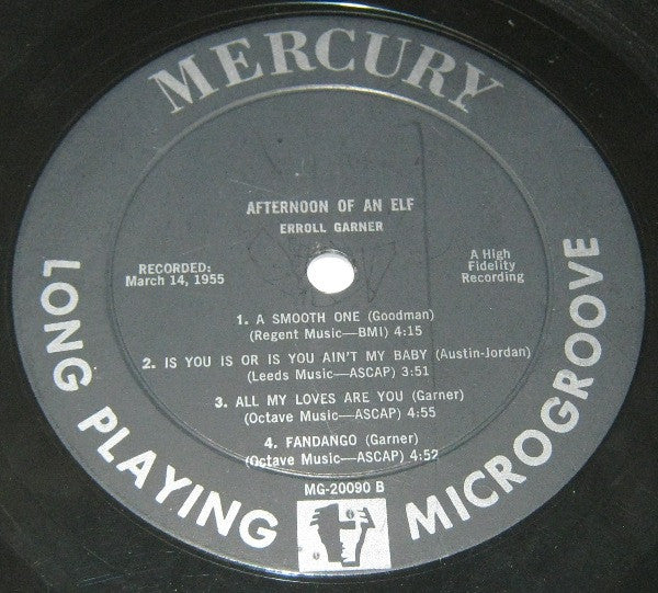 Erroll Garner - Afternoon Of An Elf - LP