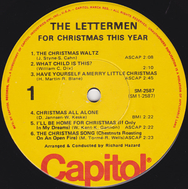 The Lettermen - For Christmas This Year - LP